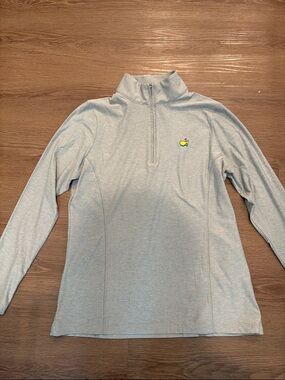 Magnolia Lane Light Heather Gray Pullover with Masters logo